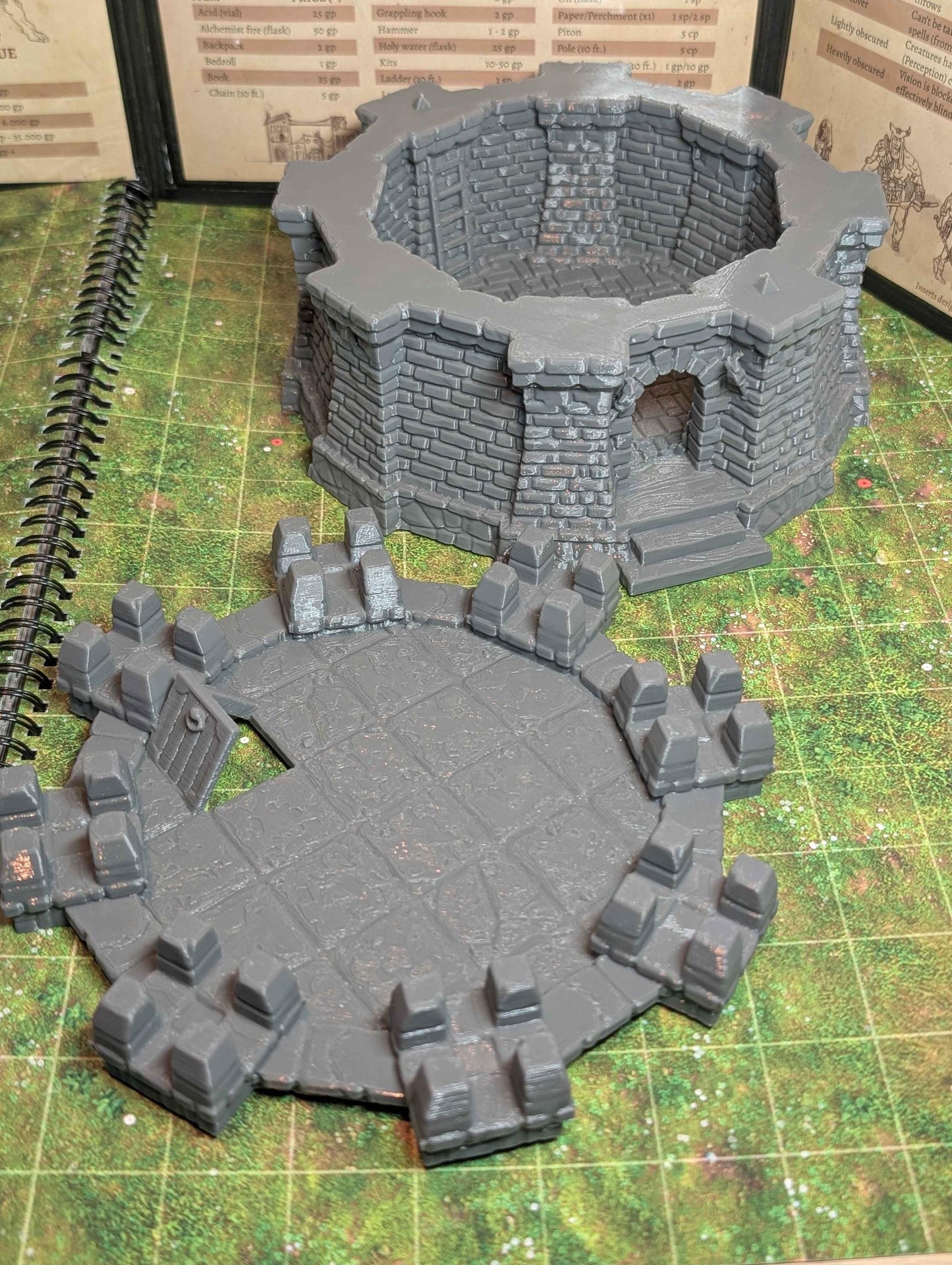 Ulvheim Tower Small - Medieval Stone Defense Terrain for Fantasy Tabletop, Dungeons and Dragons, Age of Sigmar, Warhammer 28mm Scenery