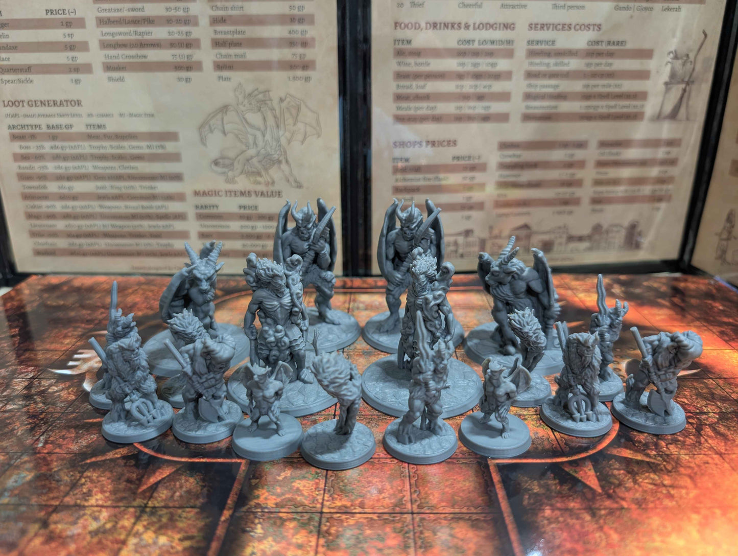 18 Demons and Hellspawn Miniatures for D&D, Pathfinder and TTRPG