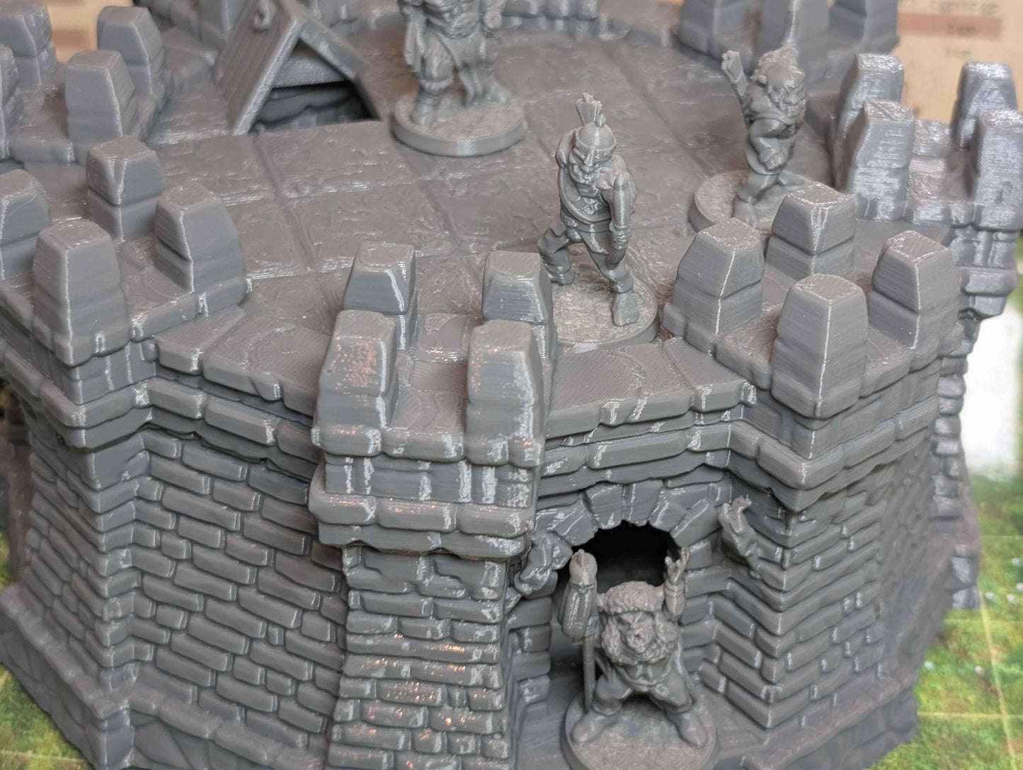 Ulvheim Tower Small - Medieval Stone Defense Terrain for Fantasy Tabletop, Dungeons and Dragons, Age of Sigmar, Warhammer 28mm Scenery
