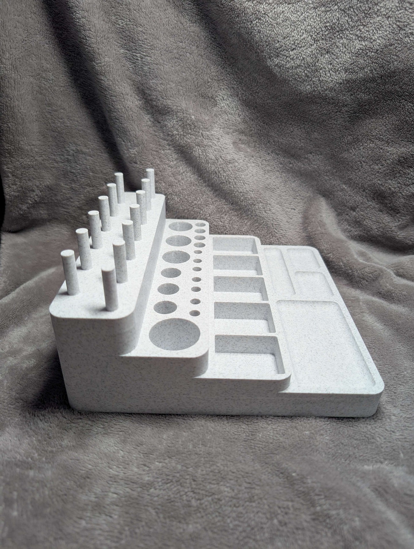 Fly Tying Bench and Organiser - Bobbin Pins, Hook and Bead Trays and holders for tools
