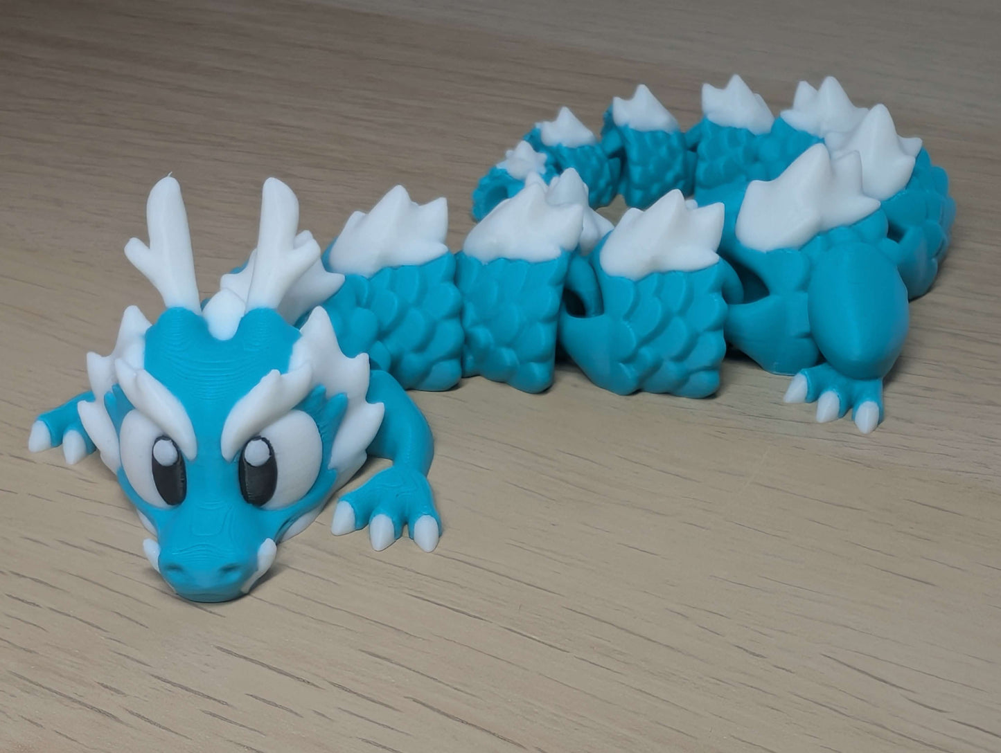 Long Flexi Dragon - Articulated Flexi Fidget Dragon - Colourful and Adorable Flexi Dragon!