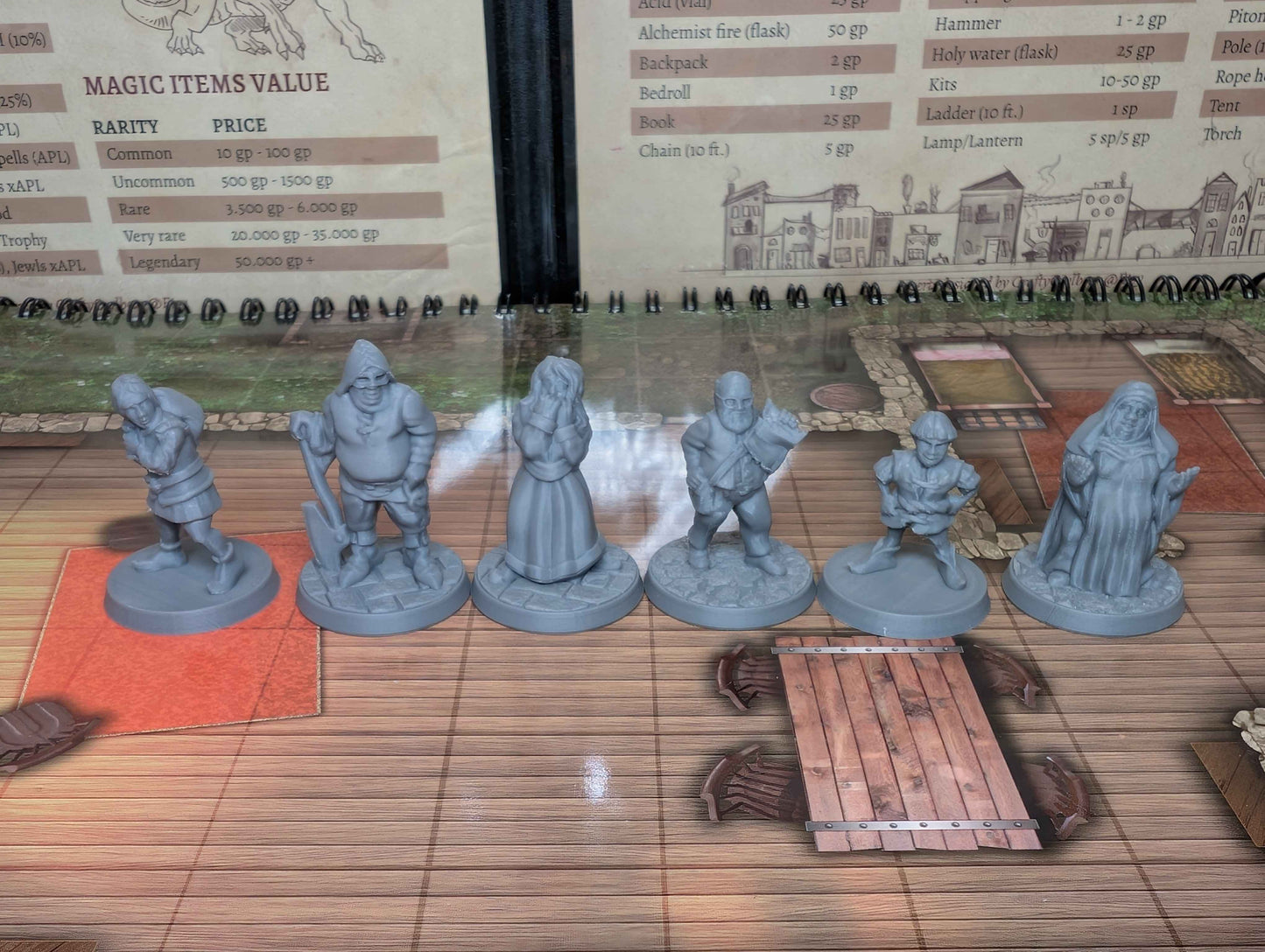 Fichier 3D Medieval Town District 28 MM Tabletop Terrain·Modèle Fichier 3D Medieval Town District 28 MM Tabletop Terrain·Modèle