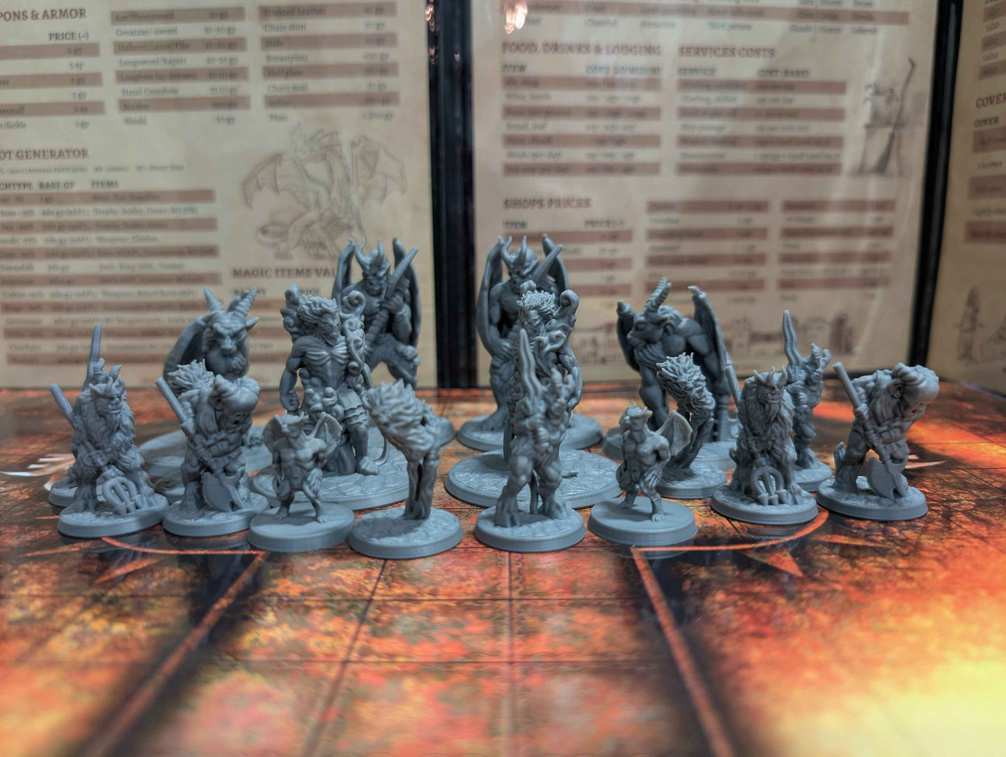 18 Demons and Hellspawn Miniatures for D&D, Pathfinder and TTRPG