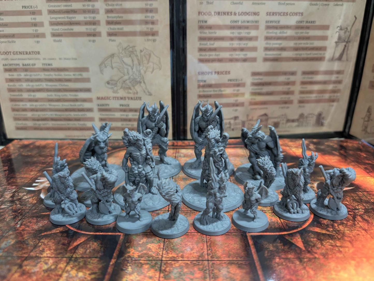 18 Demons and Hellspawn Miniatures for D&D, Pathfinder and TTRPG